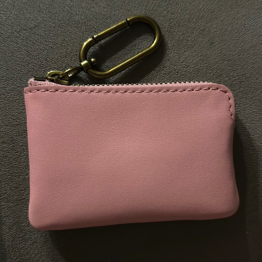 NWT Madewell Leather Carabiner Mini Pouch